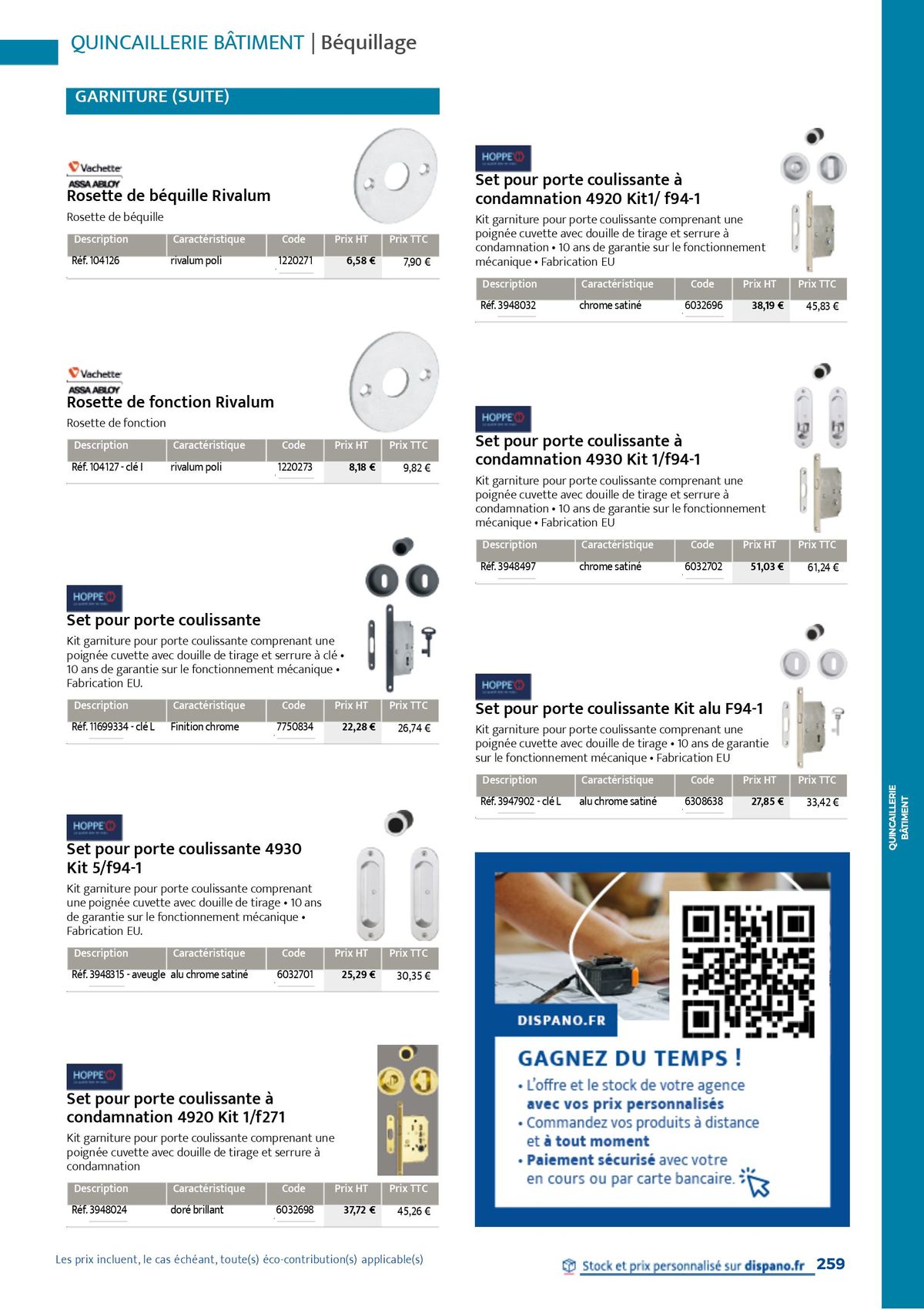 Catalogue Quincaillerie & Outillage, page 00262