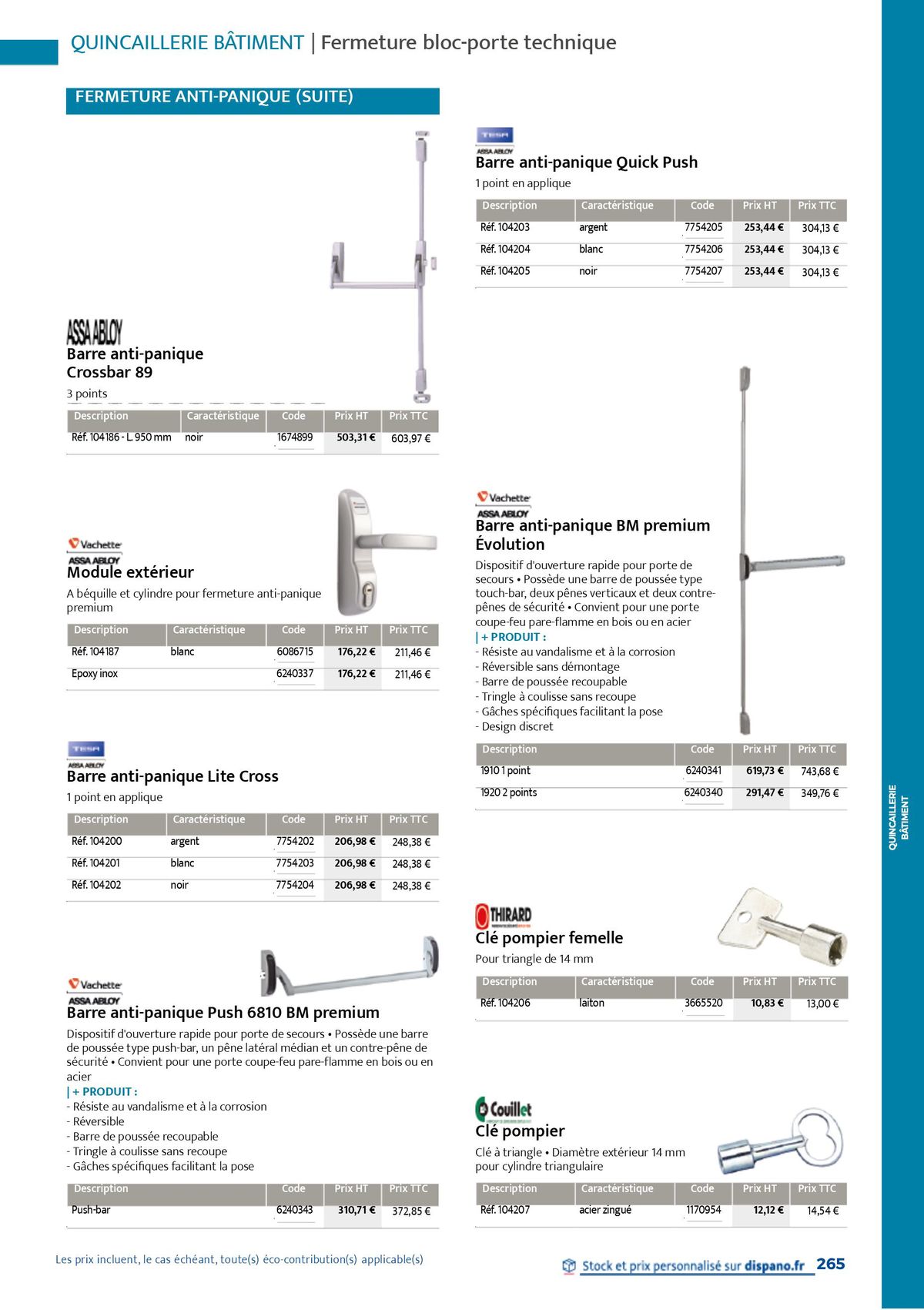 Catalogue Quincaillerie & Outillage, page 00268