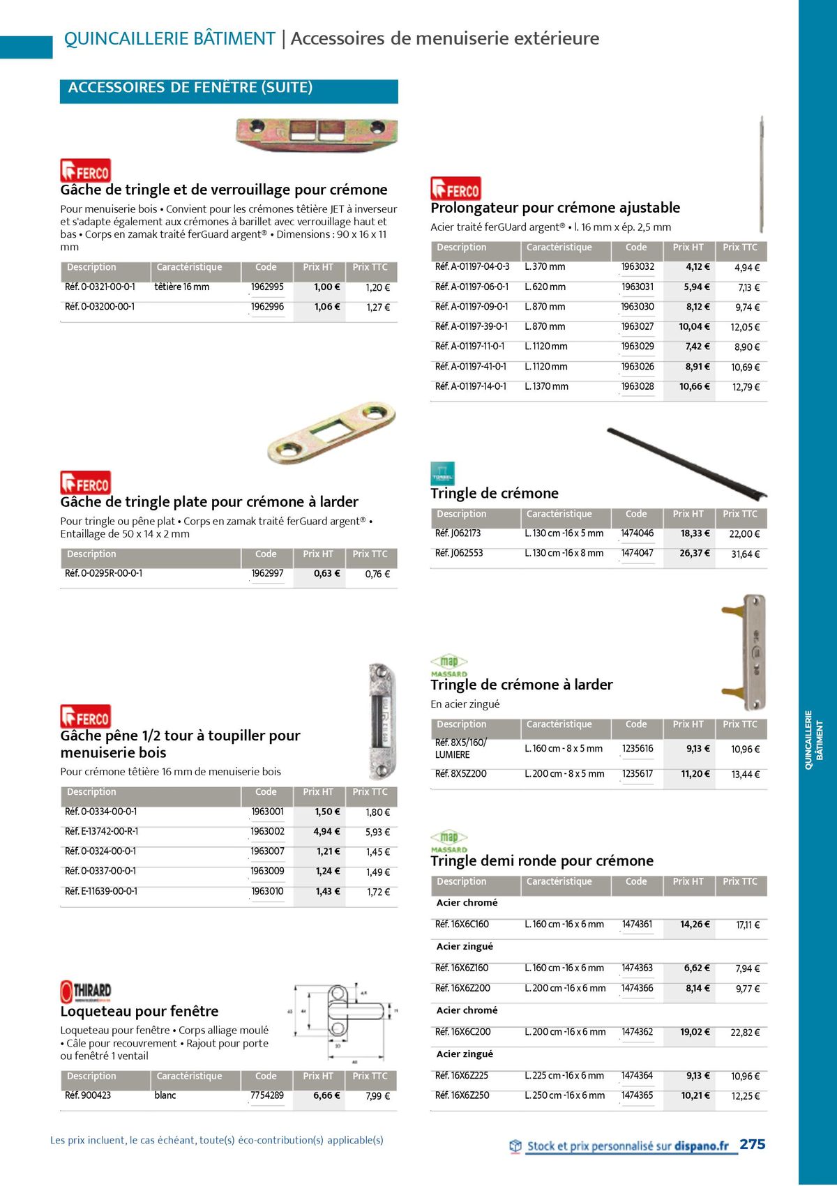 Catalogue Quincaillerie & Outillage, page 00278