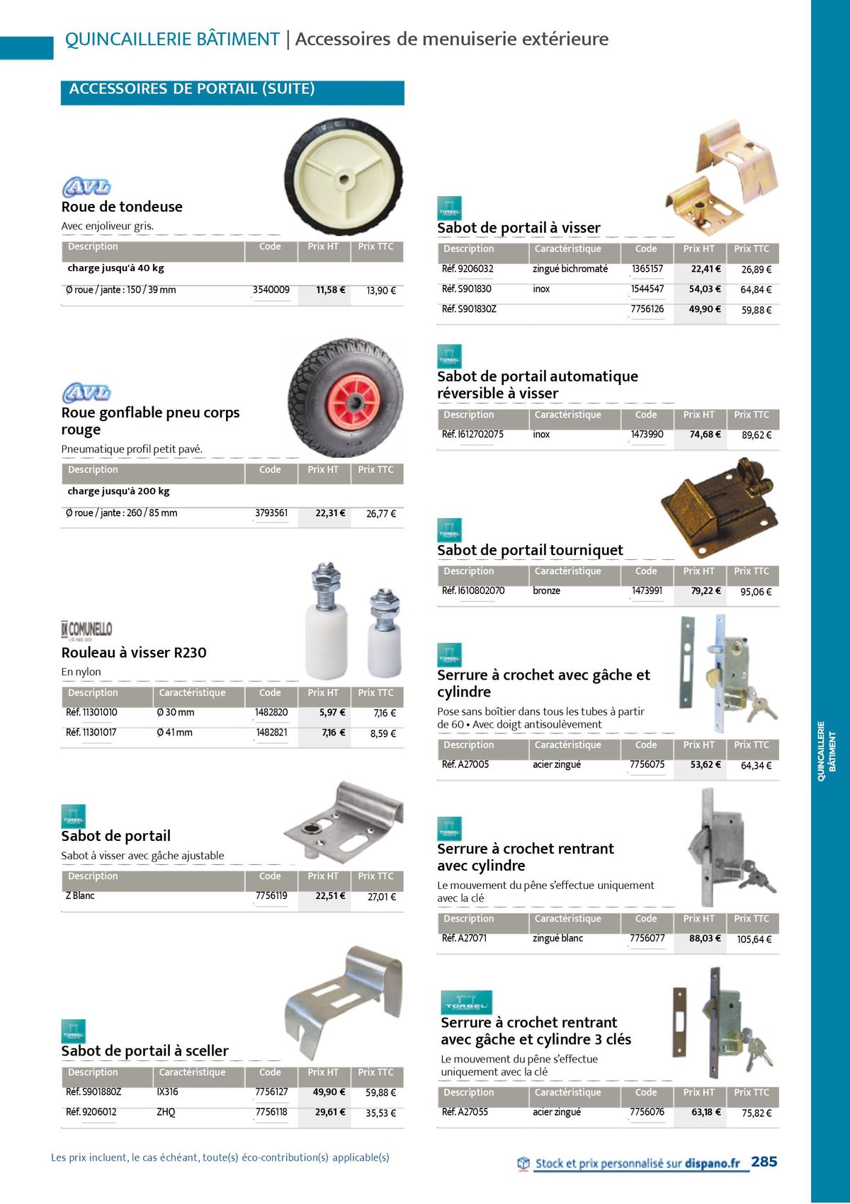 Catalogue Quincaillerie & Outillage, page 00288