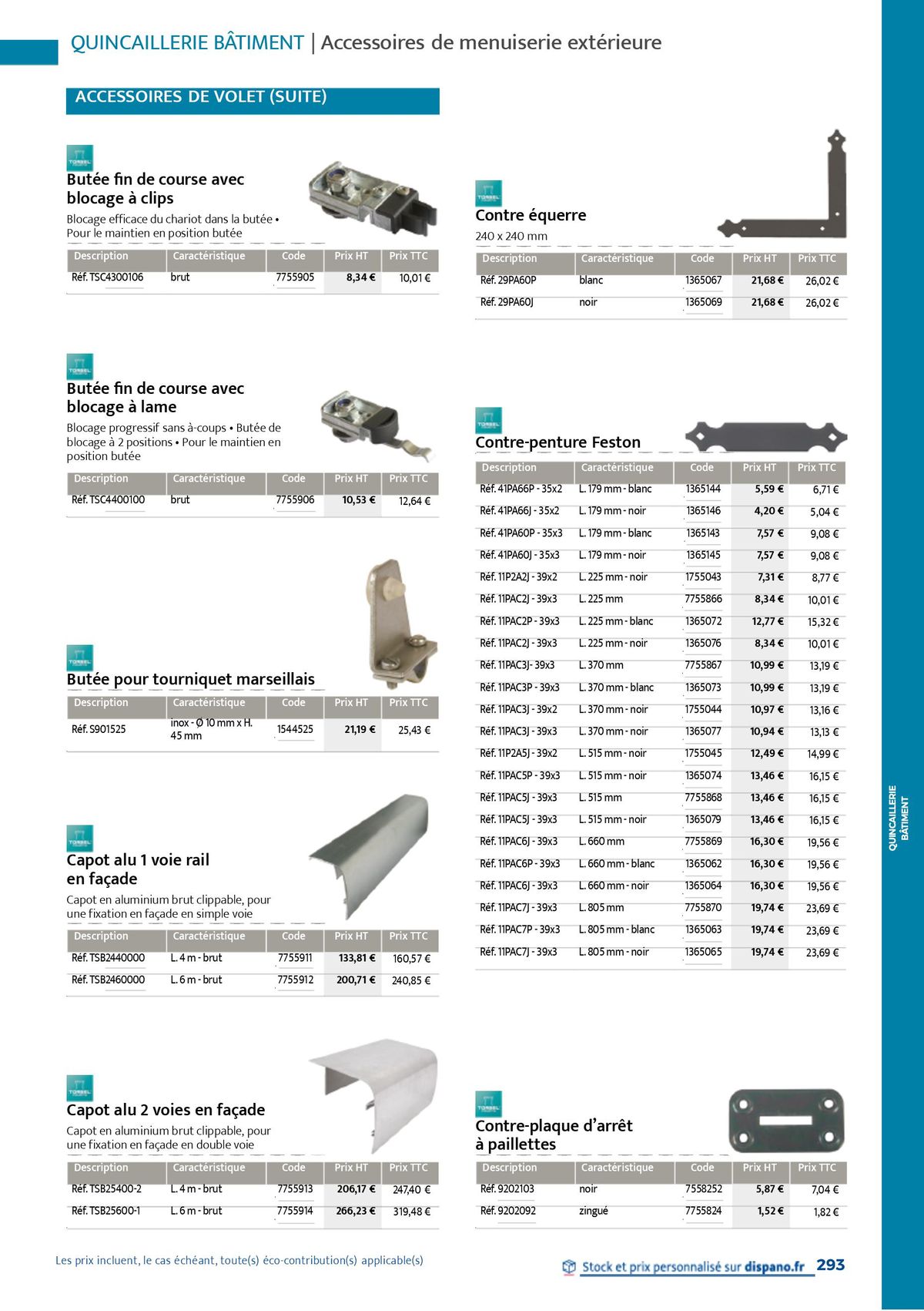 Catalogue Quincaillerie & Outillage, page 00296