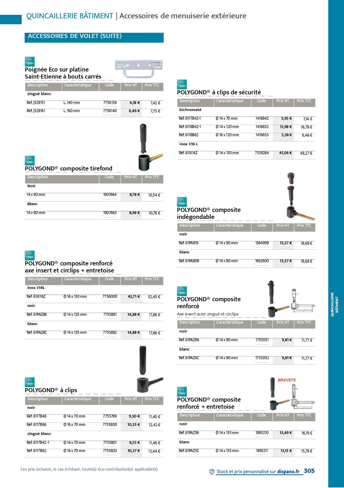 Catalogue Quincaillerie & Outillage, page 00308