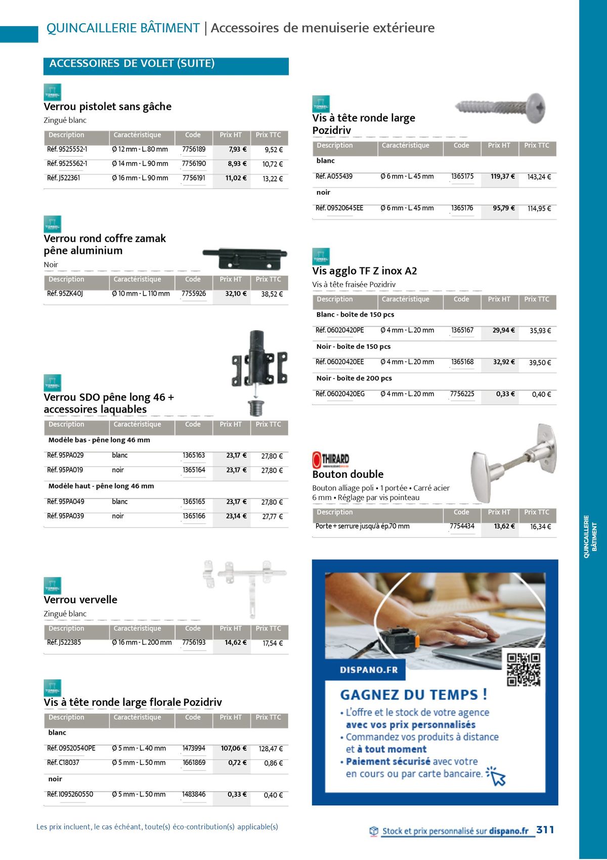 Catalogue Quincaillerie & Outillage, page 00314