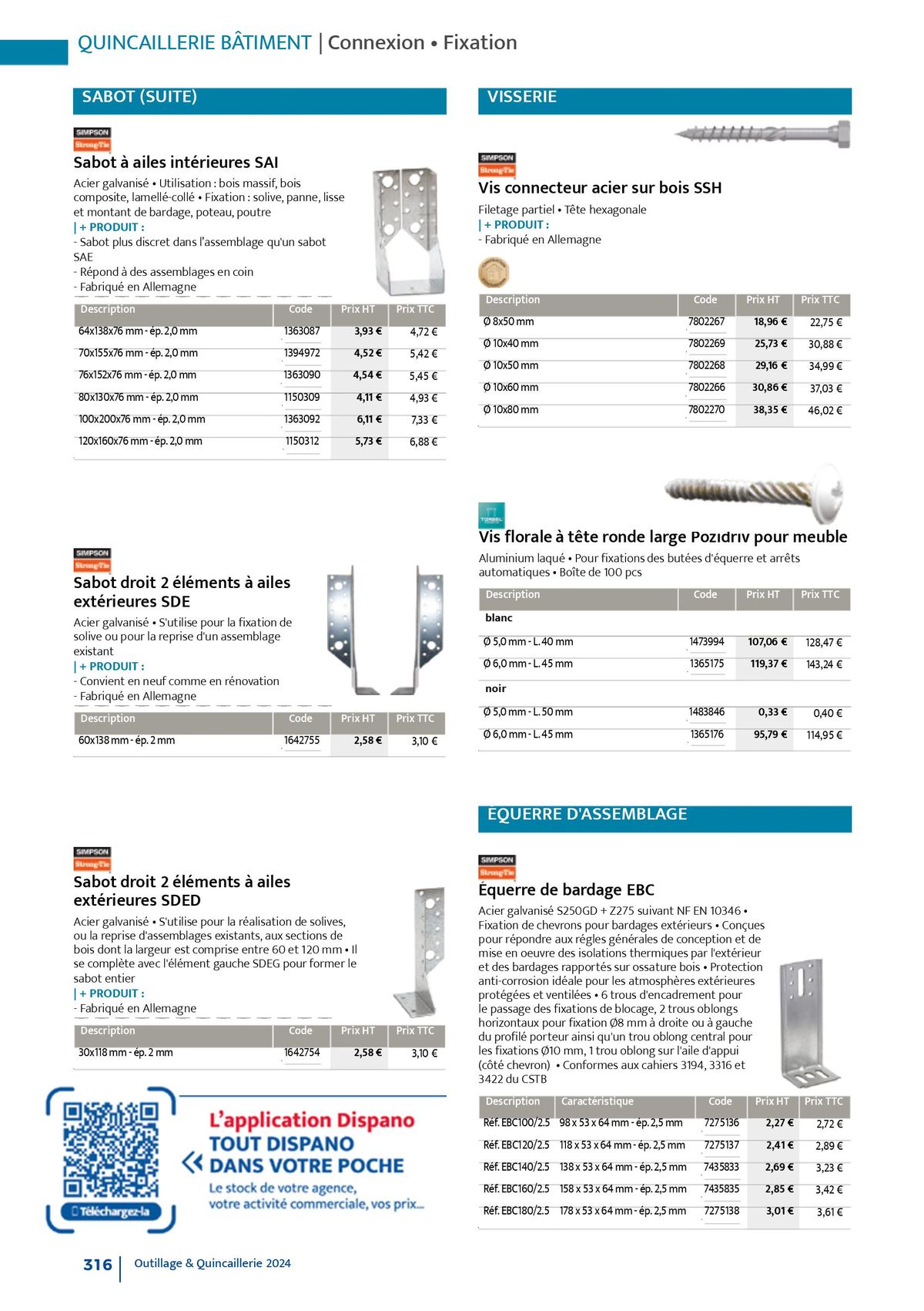 Catalogue Quincaillerie & Outillage, page 00319