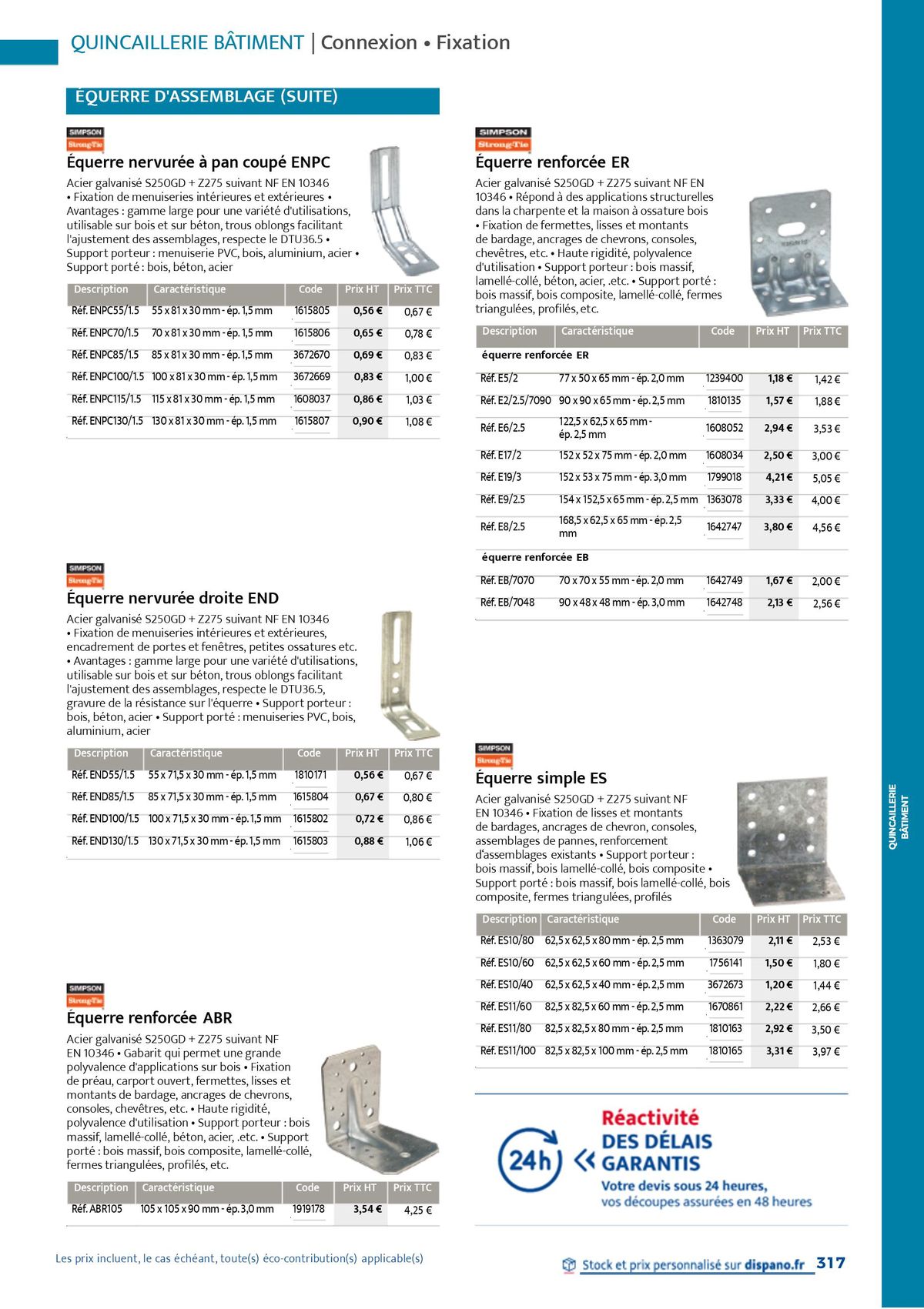 Catalogue Quincaillerie & Outillage, page 00320