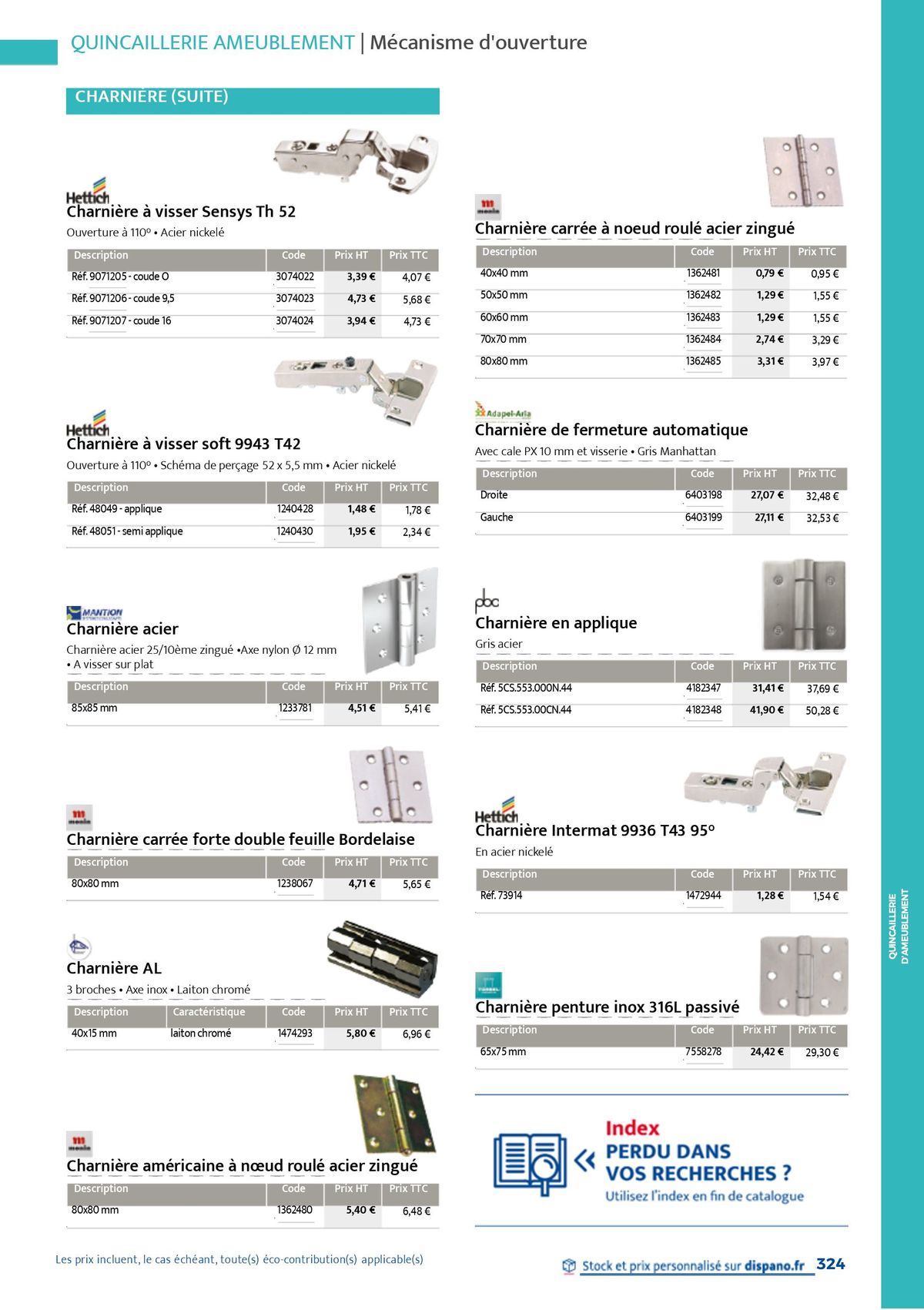 Catalogue Quincaillerie & Outillage, page 00327