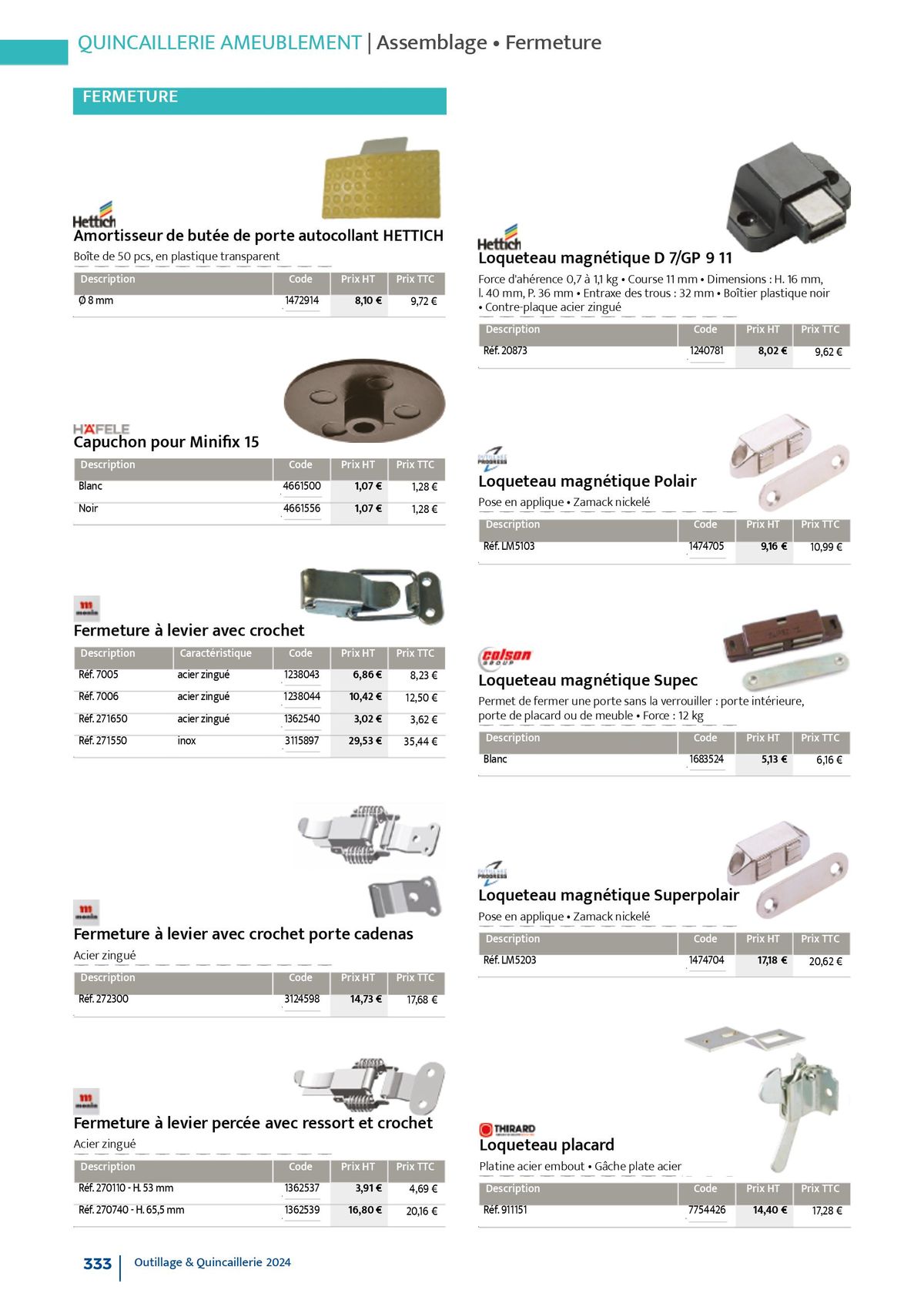 Catalogue Quincaillerie & Outillage, page 00336