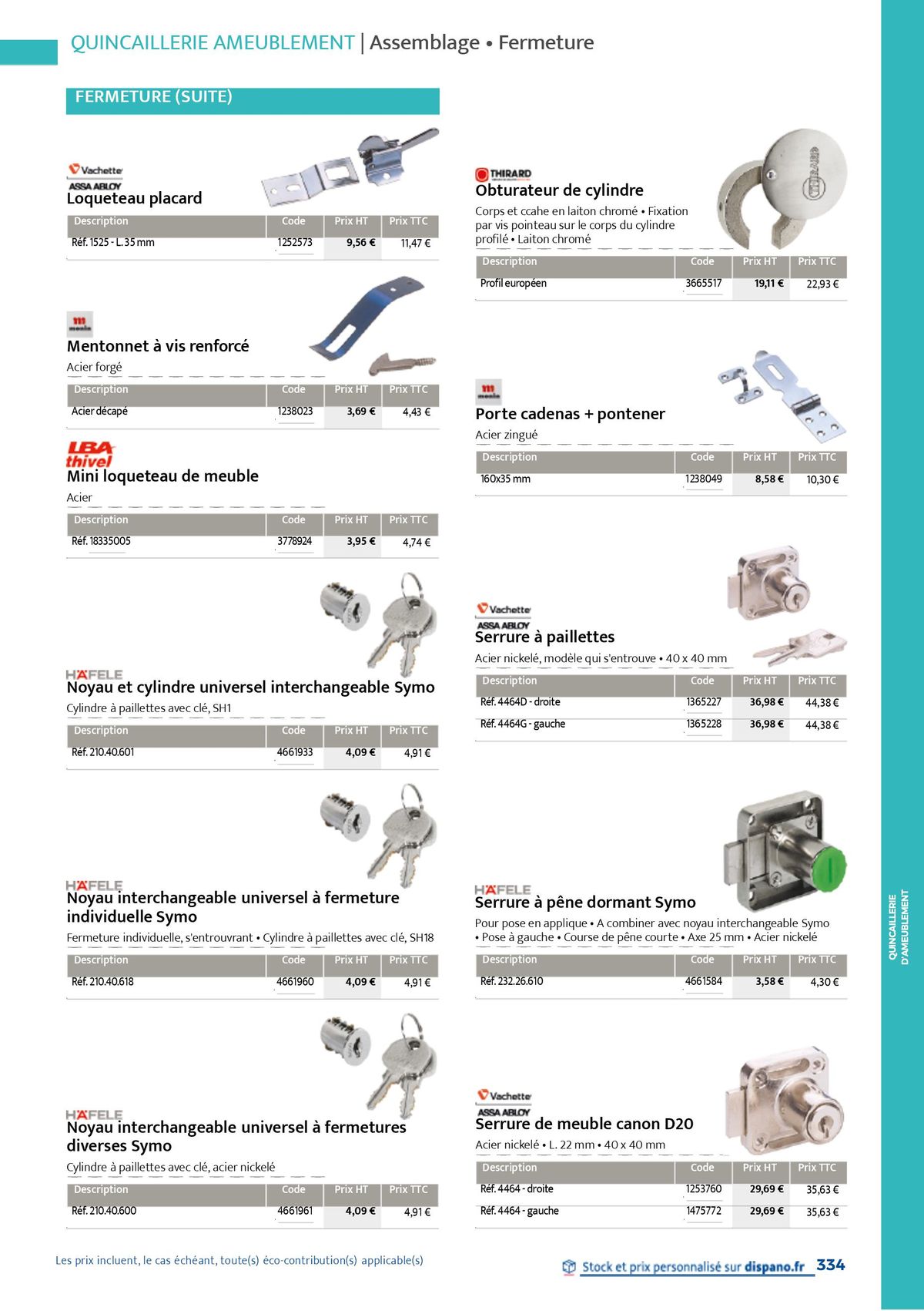 Catalogue Quincaillerie & Outillage, page 00337