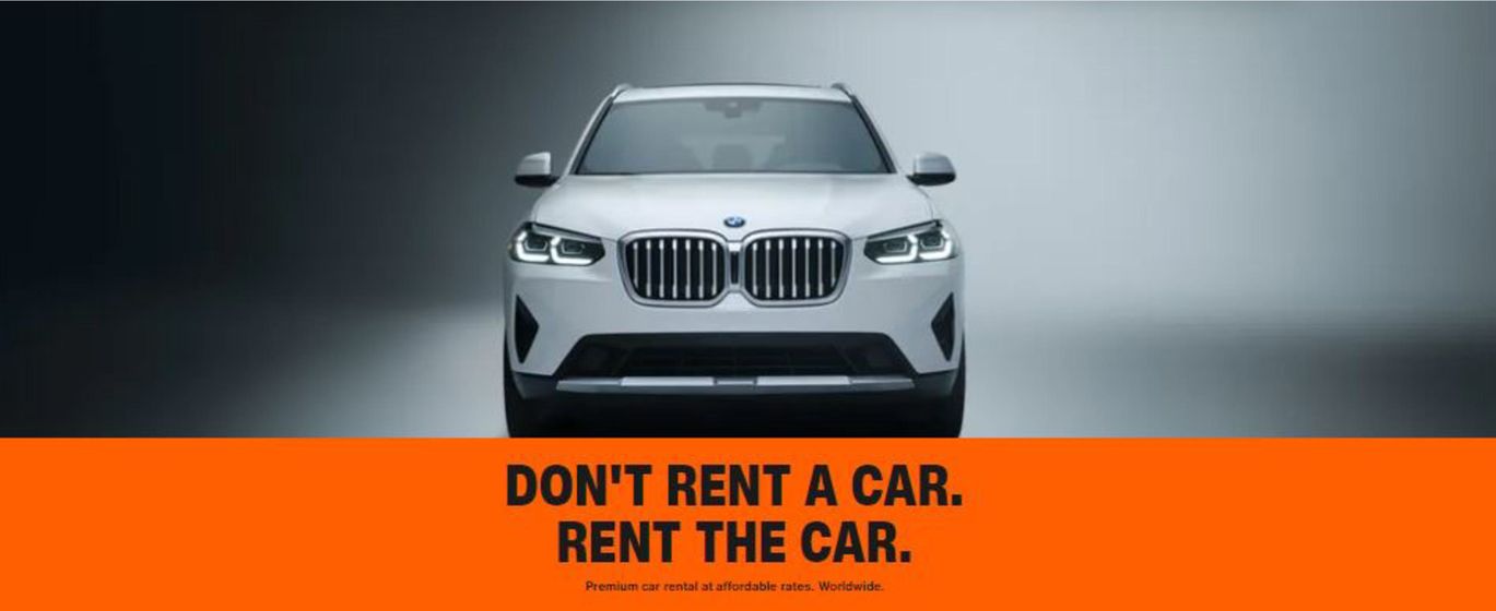 Don't rent a car. Rent THE Car.