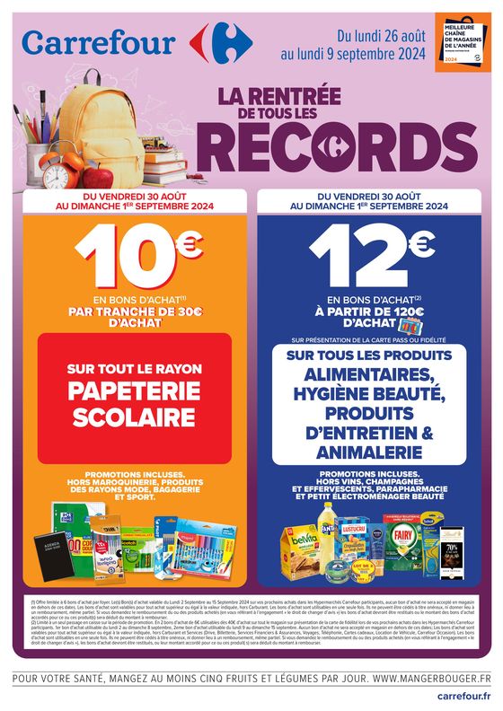 LA RENTREE DE TOUS LES RECORDS