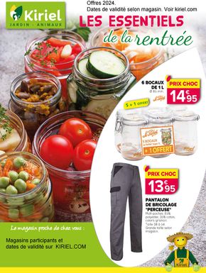 Promos de Jardineries et Animaleries à Grandvilliers (Oise) | PROMOTION DE LA RENTRÉE 2024 sur Kiriel | 26/08/2024 - 31/12/2024