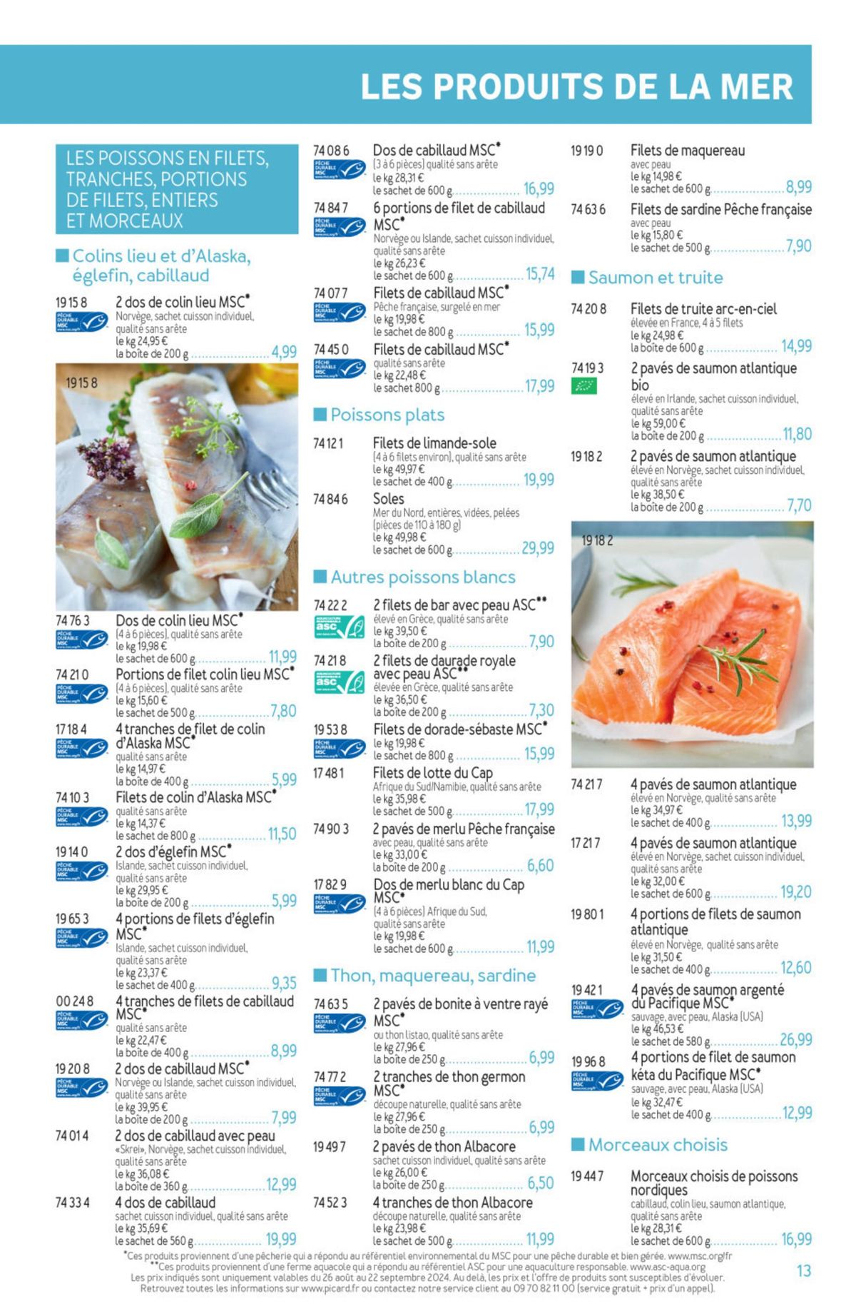 Catalogue Tous les produits Picard pour préparer vos courses., page 00004