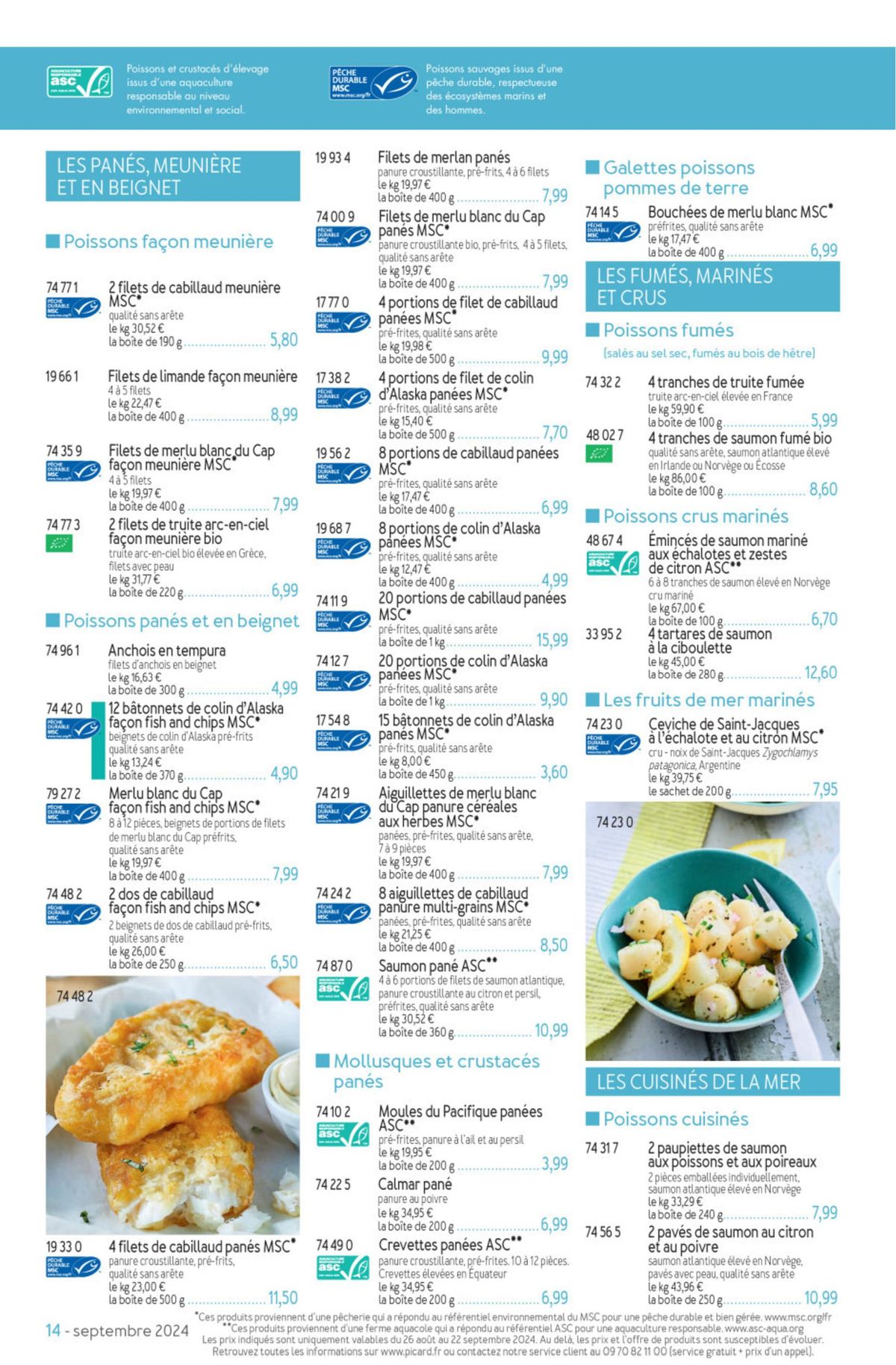 Catalogue Tous les produits Picard pour préparer vos courses., page 00005