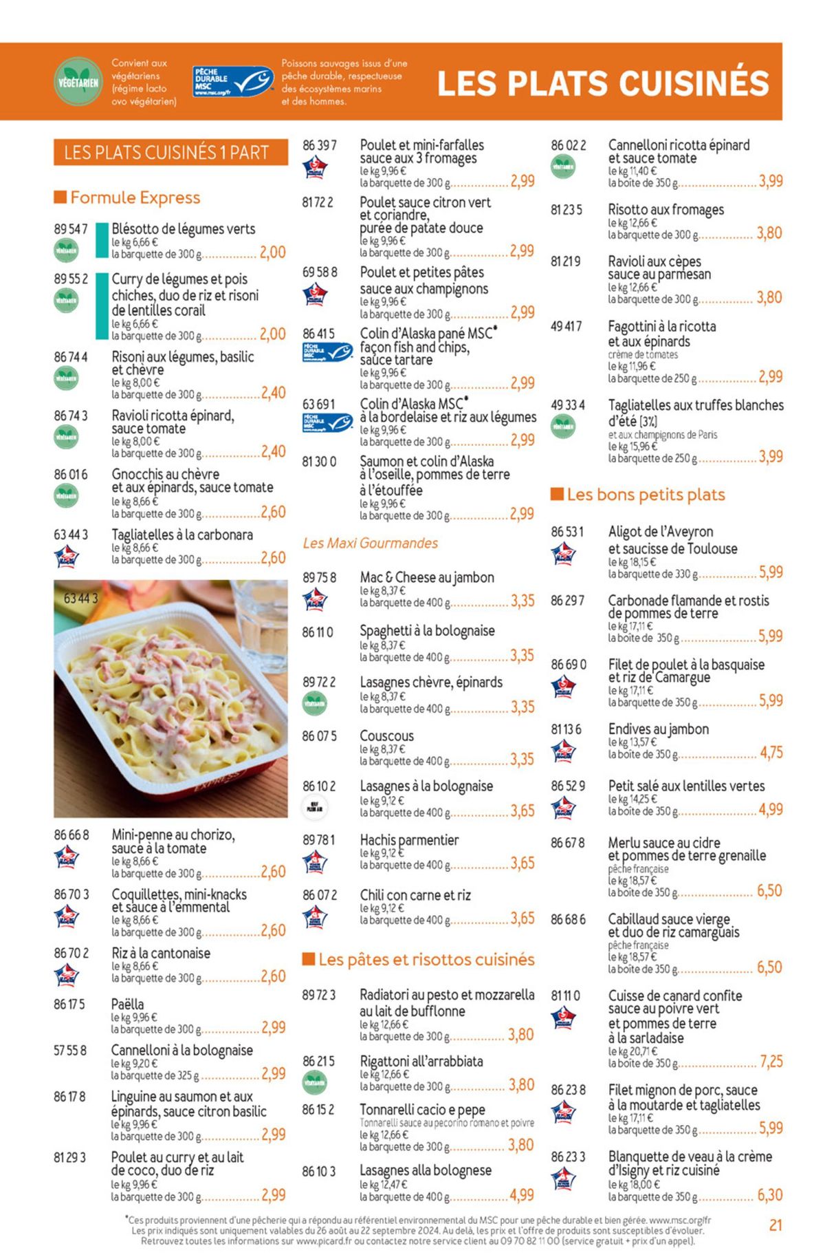 Catalogue Tous les produits Picard pour préparer vos courses., page 00013