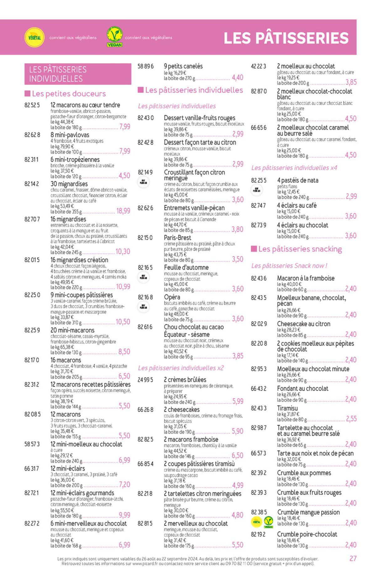 Catalogue Tous les produits Picard pour préparer vos courses., page 00019