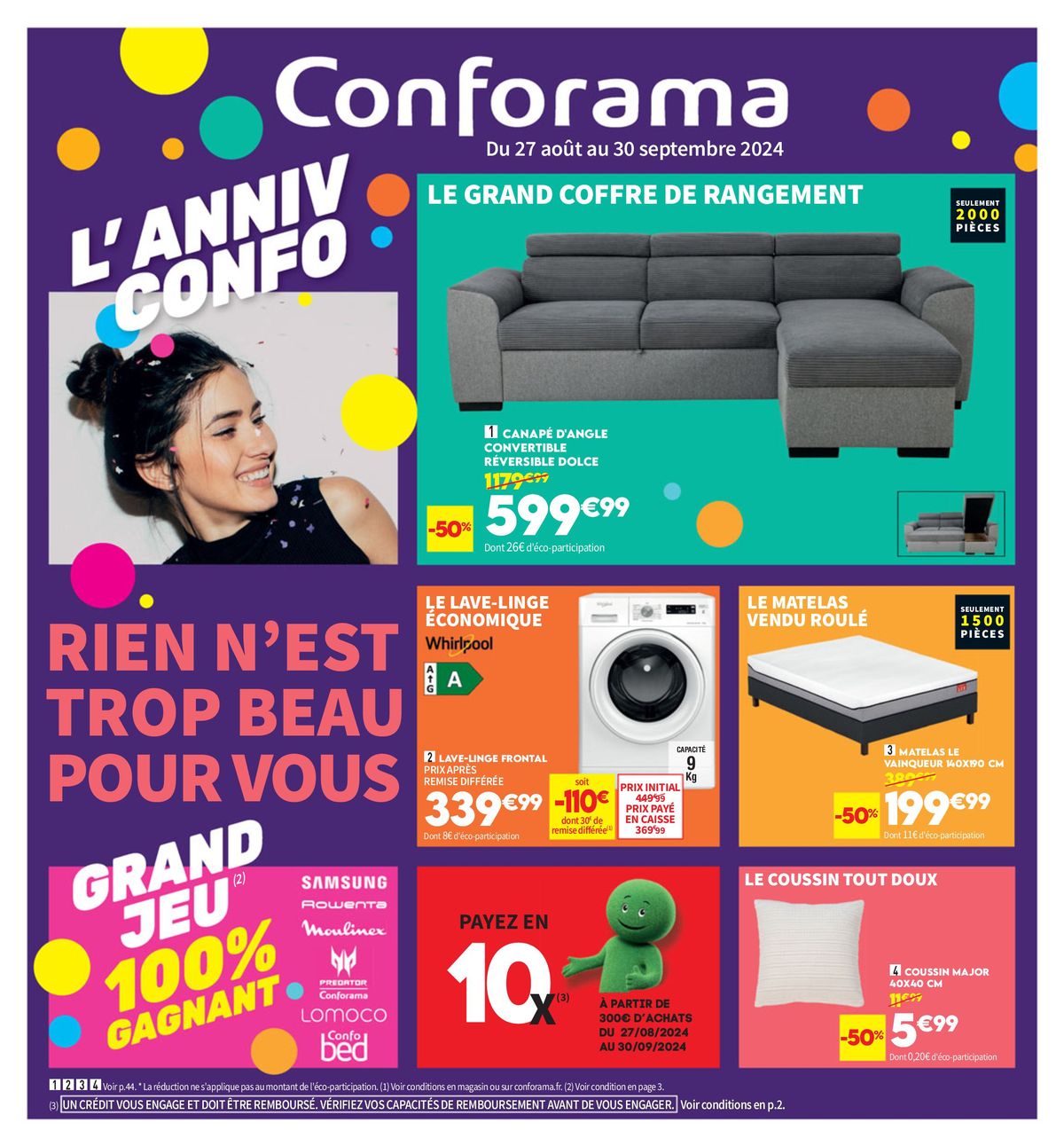 Catalogue L'Anniv conforama, page 00001