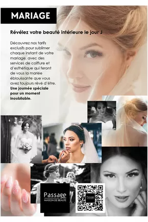 Promos de Beauté à Arras | Mariage 2024 tarifs sur Passage Bleu | 27/08/2024 - 31/12/2024