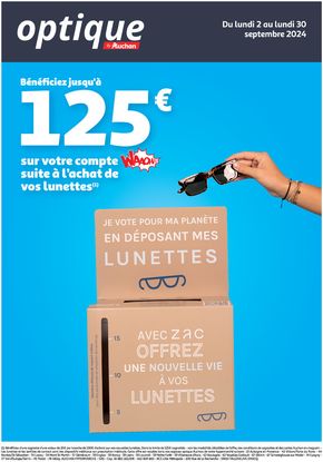 Promos de Santé et Opticiens à Saint-Martin-Boulogne | Les offres optiques du moment sur Auchan Hypermarché | 02/09/2024 - 30/09/2024