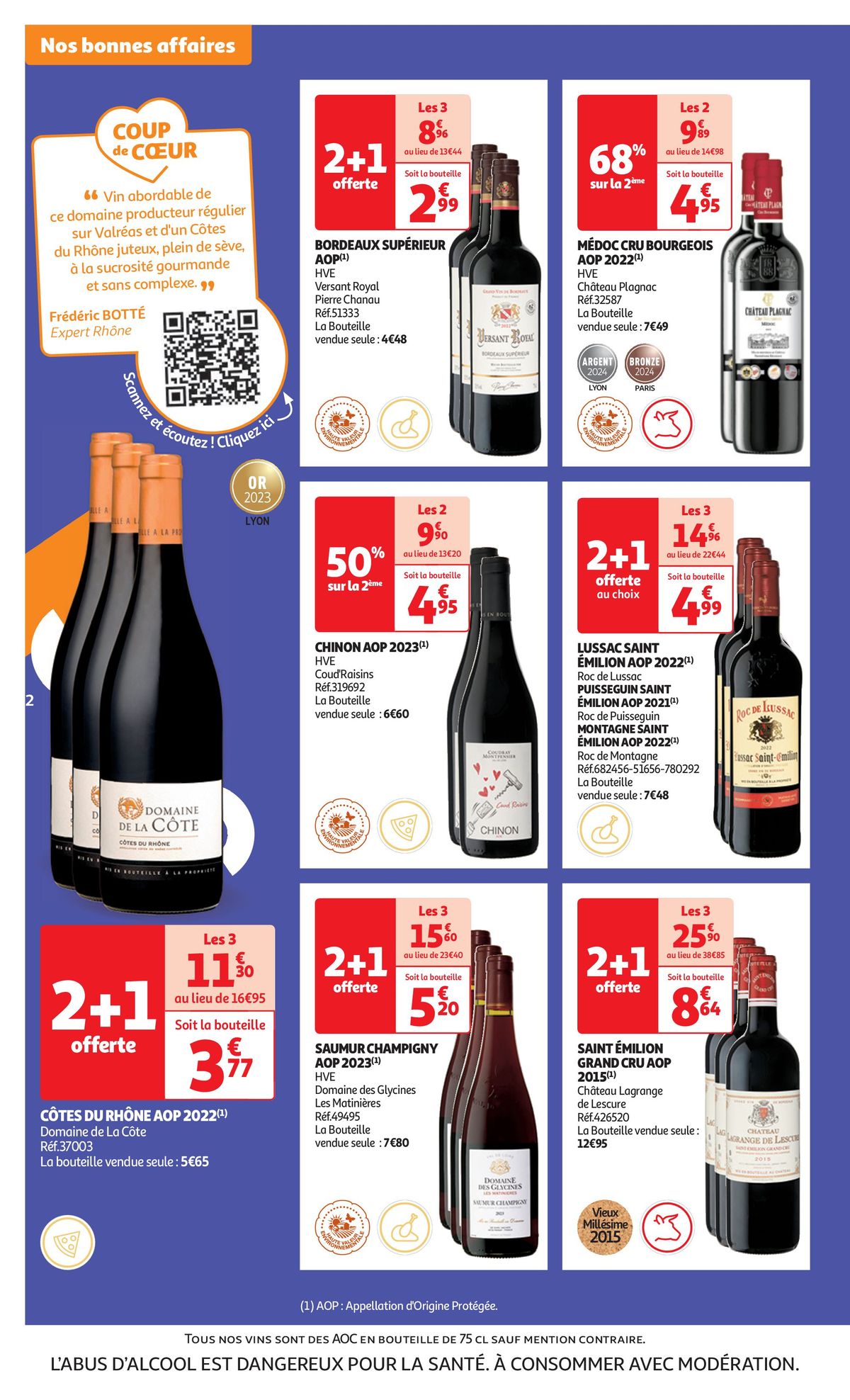 Catalogue Foire au vins : Un grand choix de cuvées, page 00002