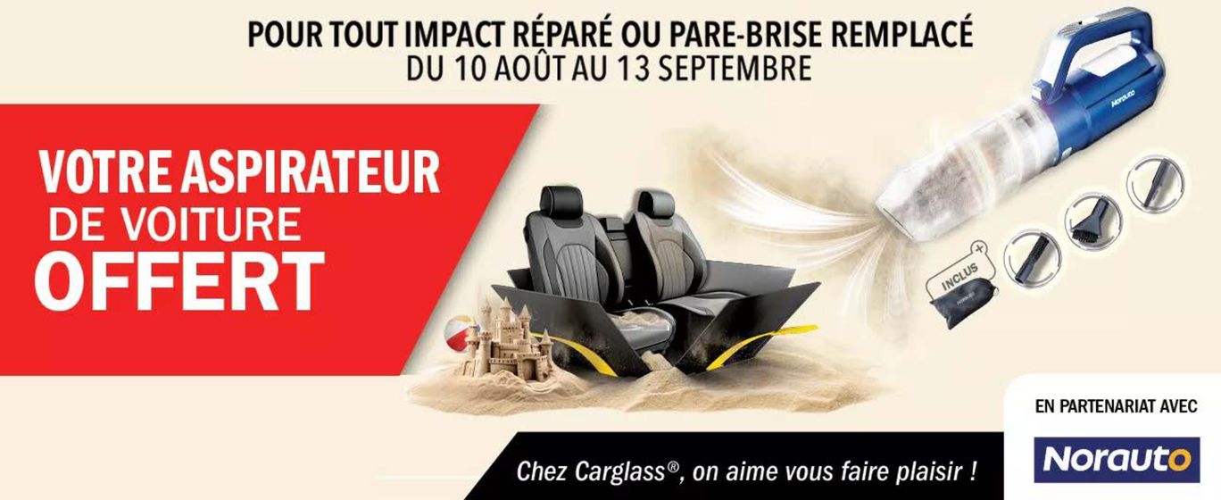 Catalogue Carglass à Marseille | Votre aspirateur de voiture offert | 27/08/2024 - 13/09/2024