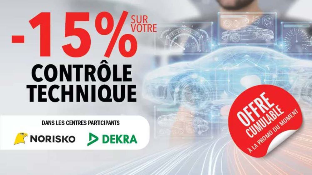 Catalogue Carglass à Noyon | -15% sur votre contrôle technique | 27/08/2024 - 30/09/2024