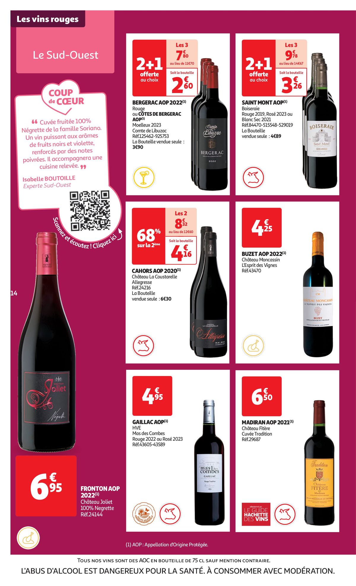 Catalogue Foire au vins : Un grand choix de cuvées, page 00014