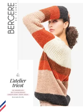 Promos de Culture et Loisirs à Clermont-Ferrand | Mag n° 61 - Atelier tricot sur Bergère de France | 28/08/2024 - 28/02/2025