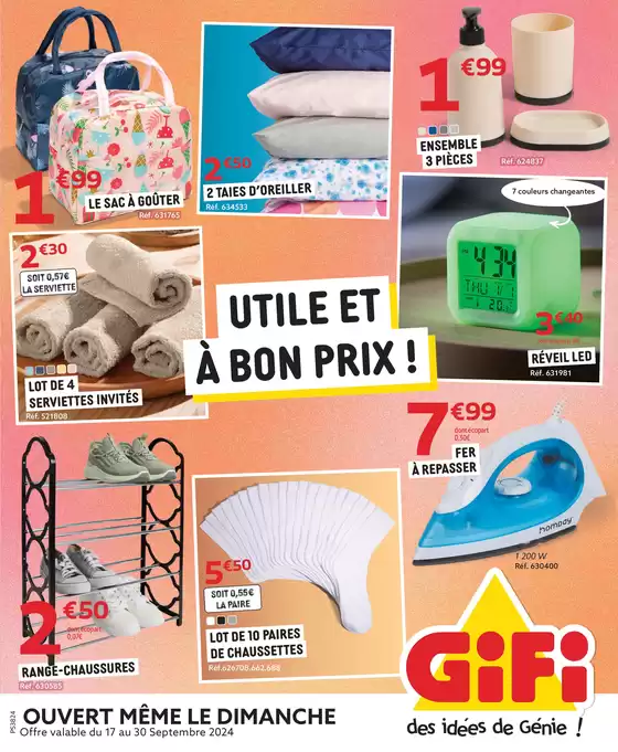 Catalogue Gifi à Belley | Utile et à bon prix !  | 23/09/2024 - 29/09/2024