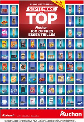 Catalogue Auchan Hypermarché à Bagnolet | Les 100 offres essentielles, ça continue ! | 10/09/2024 - 16/09/2024