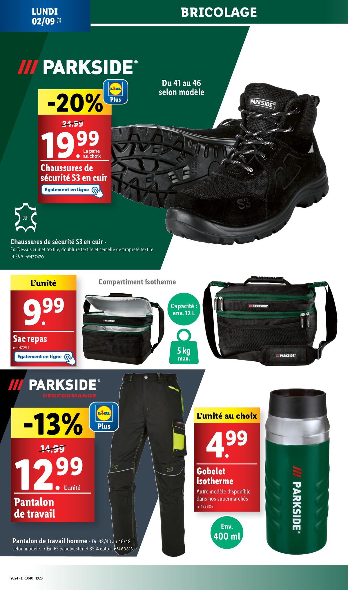 Catalogue Profitez de nos offres pour bricoler comme un pro avec notre gamme Parkside., page 00014