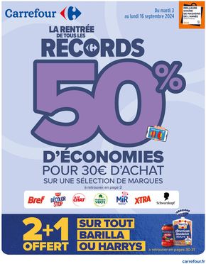 Promos de La rentrée à Montauban | LA RENTRÉE DE TOUS LES RECORDS sur Carrefour Drive | 03/09/2024 - 16/09/2024