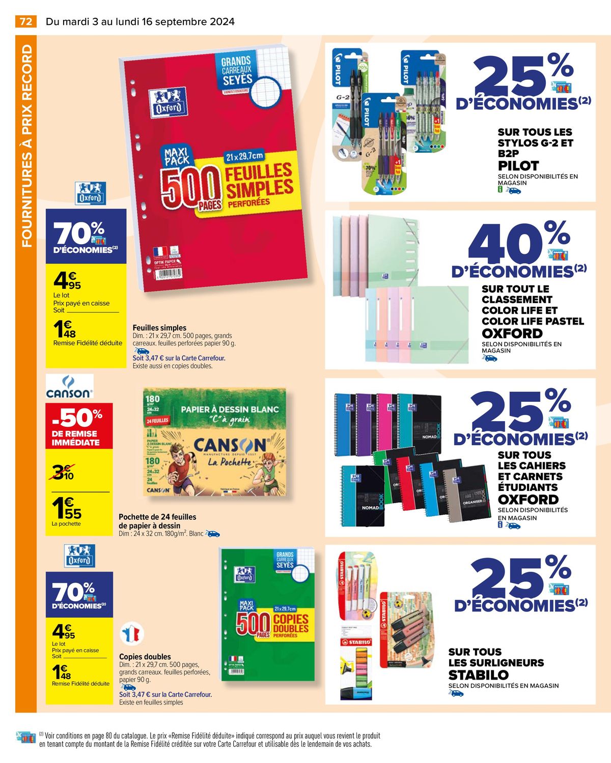 Catalogue LA RENTRÉE 50 % D’ÉCONOMIES, page 00074