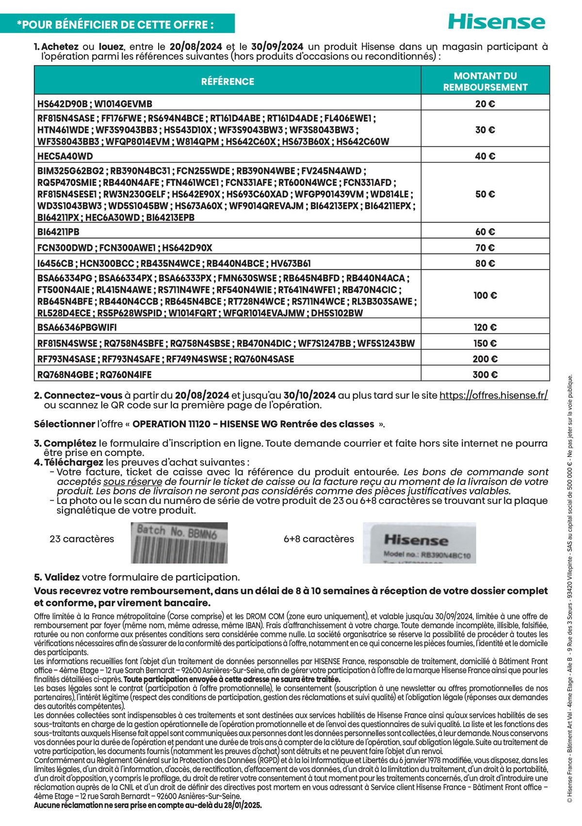 Catalogue Hisense Jusqu'à 300€ remboursés, page 00002