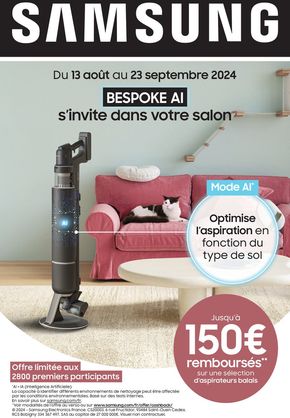 Catalogue MDA à Quimper | Samsung Jusqu'à 150€ remboursés | 02/09/2024 - 23/09/2024