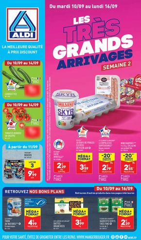 Promos de Discount Alimentaire à Houilles | Les trés grands arrrivages sur Aldi | 10/09/2024 - 16/09/2024