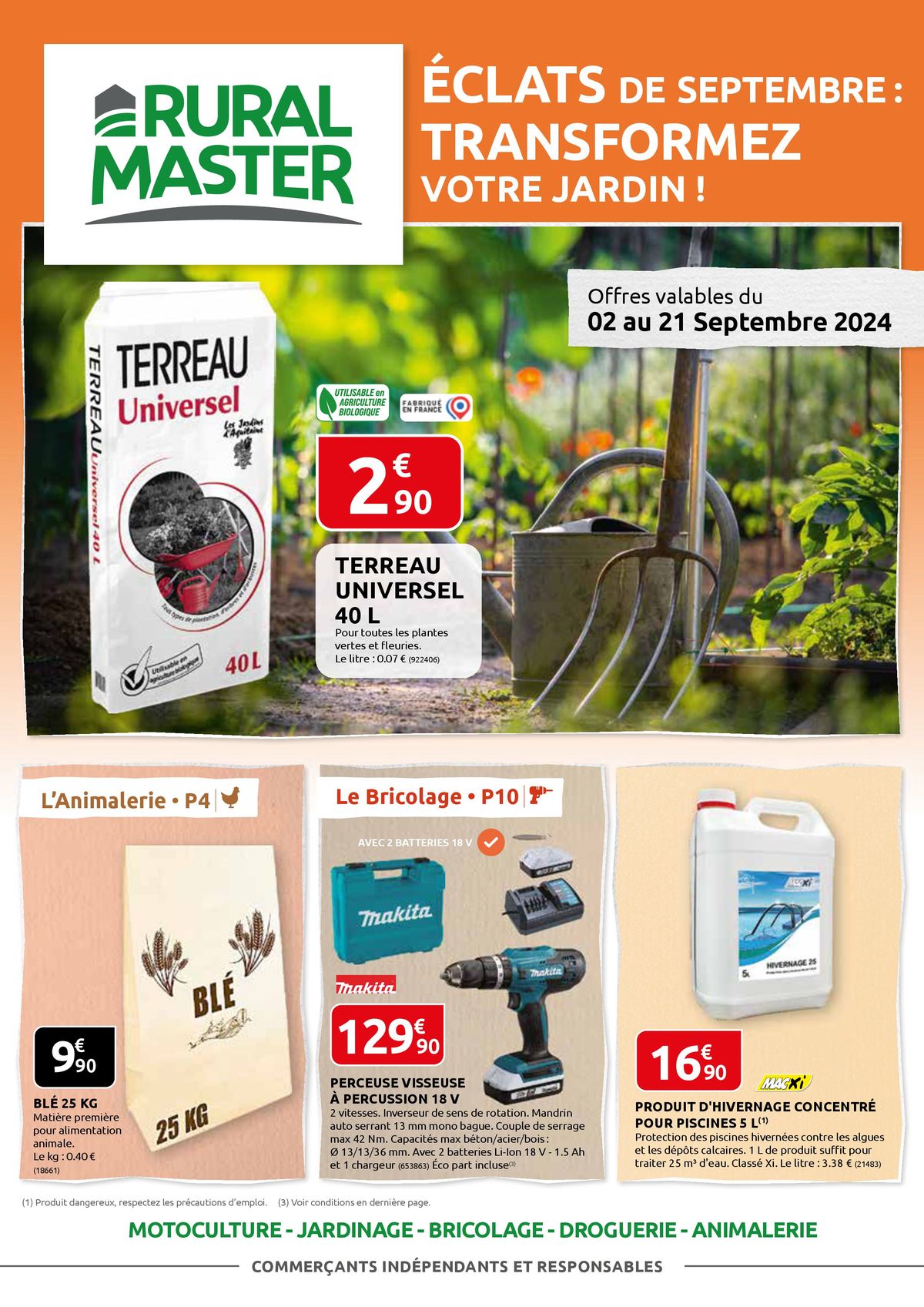 Catalogue ÉCLATS DE SEPTEMBRE : TRANSFORMEZ VOTRE JARDIN !, page 00001