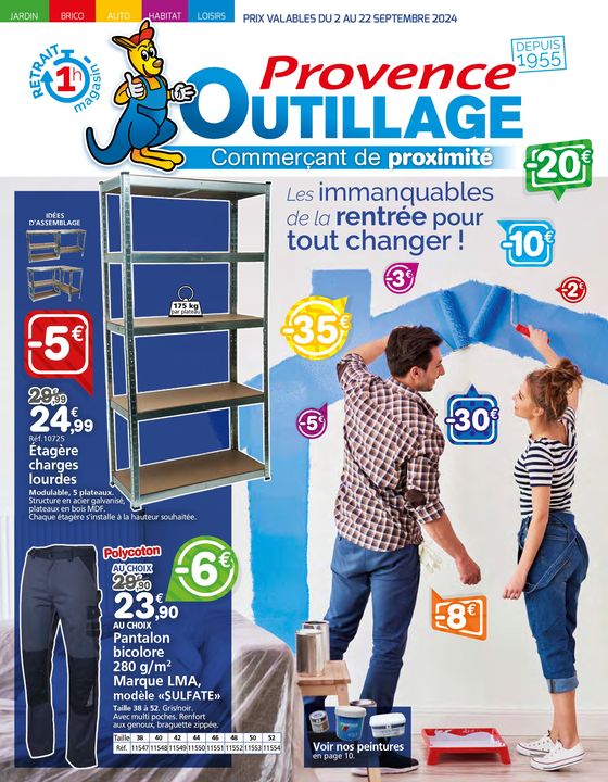 Catalogue Provence Outillage à Taillades | Catalogue Provence Outillage | 02/09/2024 - 22/09/2024