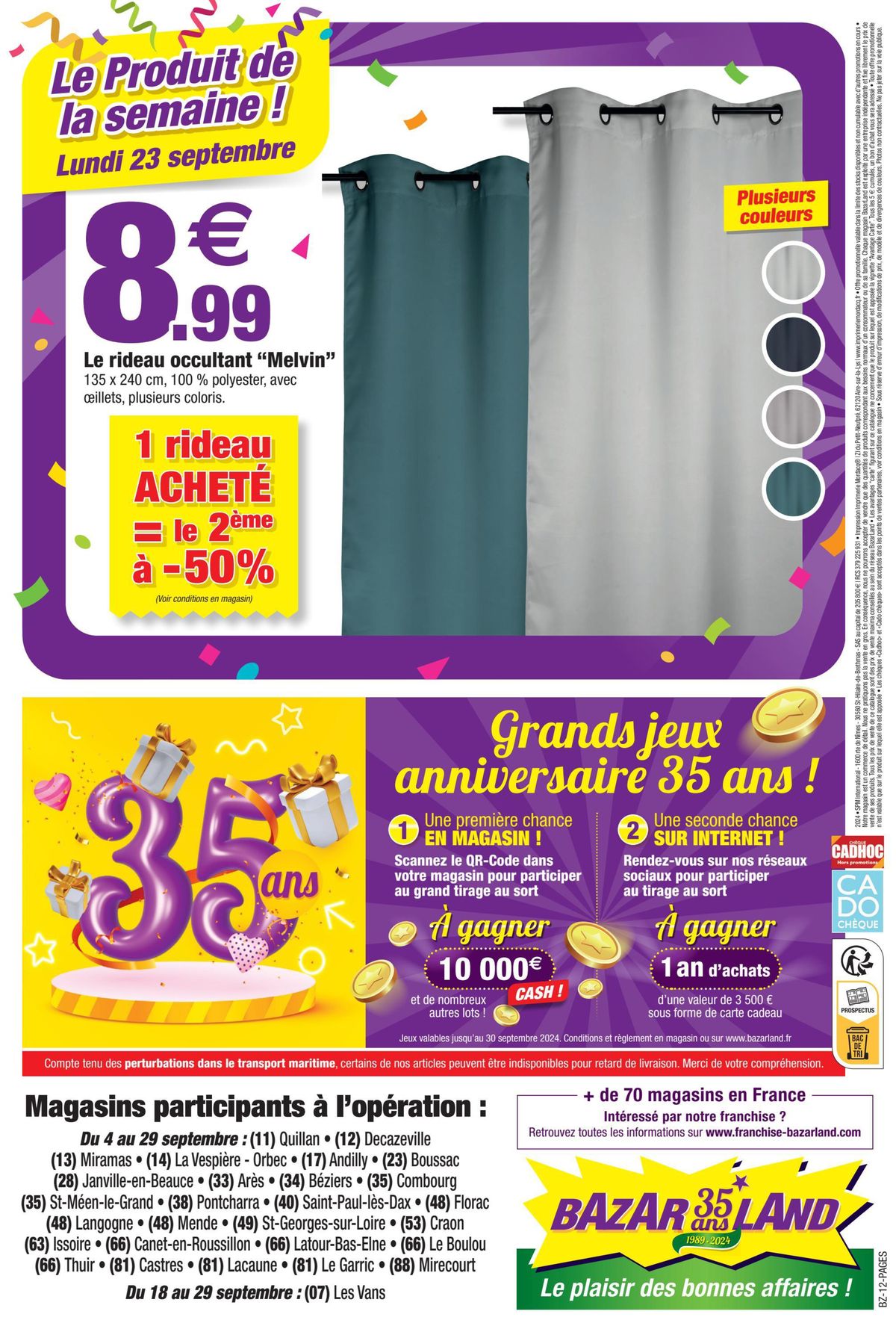 Catalogue Anniversaire à prix chocs !, page 00003