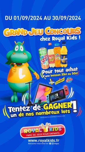 Promos de La rentrée à Montpellier | Grand Jeu Concours de la rentrée sur Royal Kids | 02/09/2024 - 30/09/2024