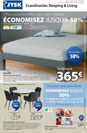 Promos de Meubles et Décoration à Vauxbuin | Offres exceptionnelles pour votre intérieur sur JYSK | 03/09/2024 - 14/10/2024