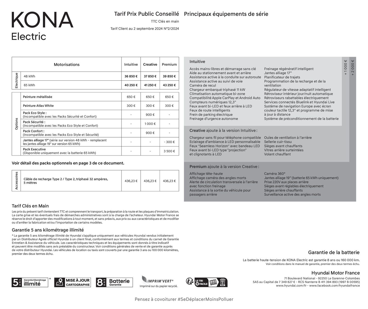 Catalogue Hyundai KONA Electric Nouvelle G&eacute;n&eacute;ration, page 00035