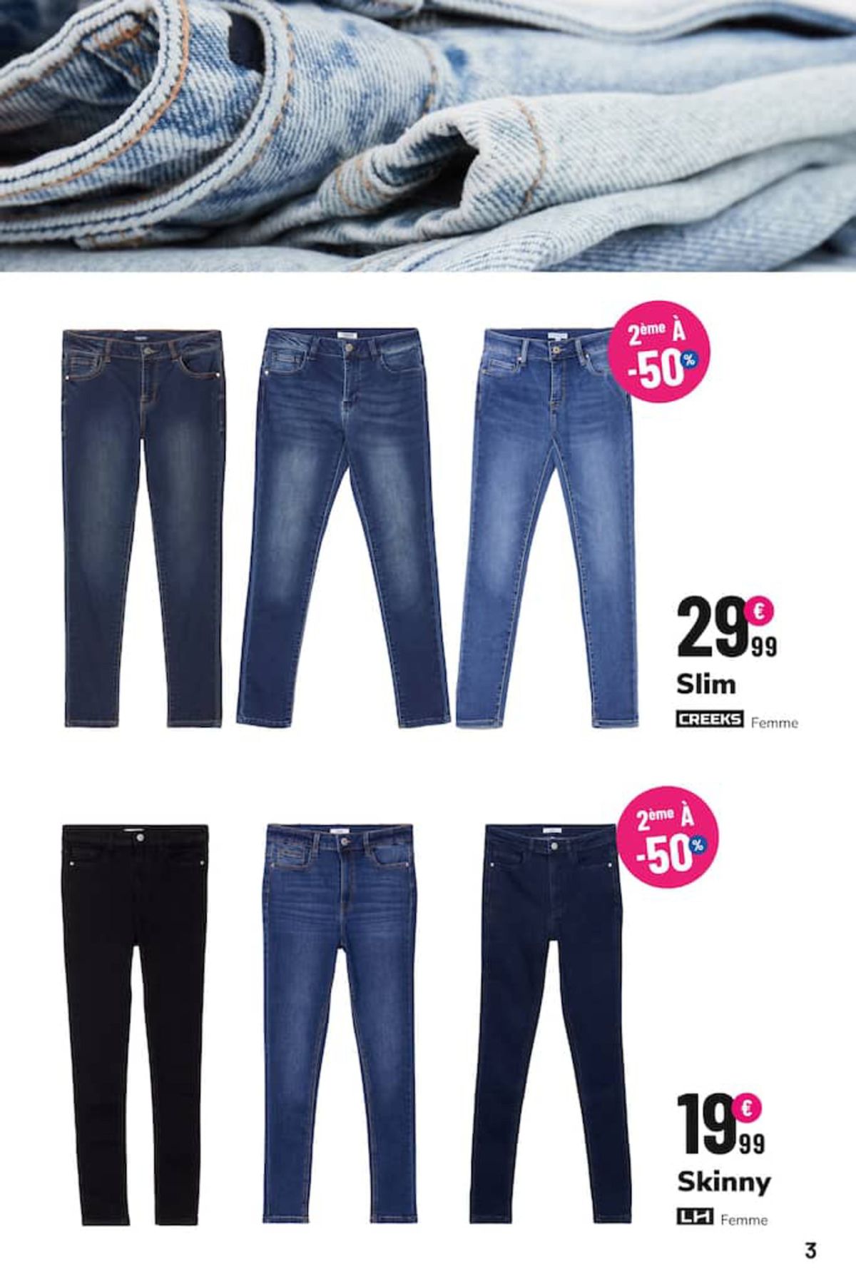 Catalogue 2ème jeans à -50% por toute la famille, page 00003