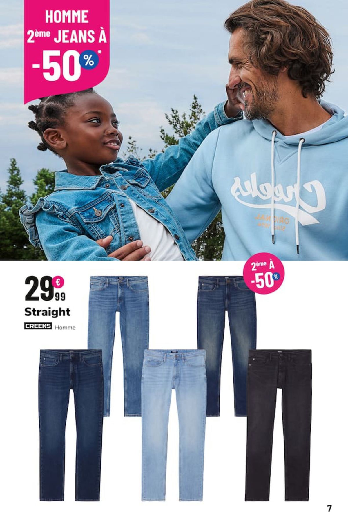 Catalogue 2ème jeans à -50% por toute la famille, page 00007