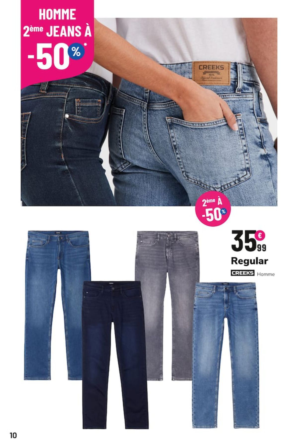 Catalogue 2ème jeans à -50% por toute la famille, page 00010