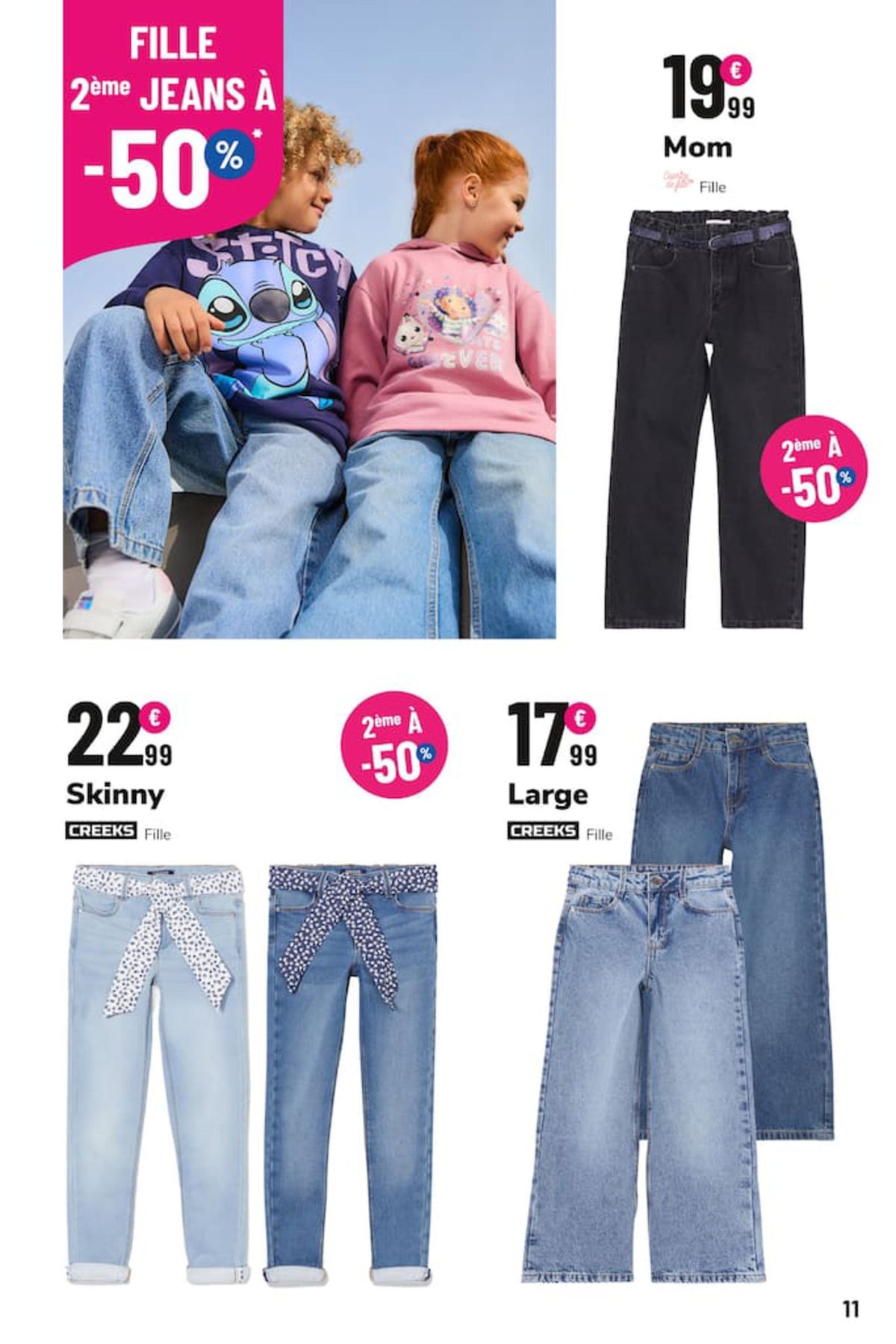 Catalogue 2ème jeans à -50% por toute la famille, page 00011