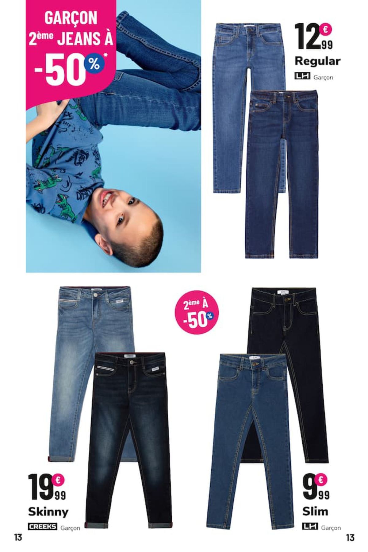 Catalogue 2ème jeans à -50% por toute la famille, page 00013