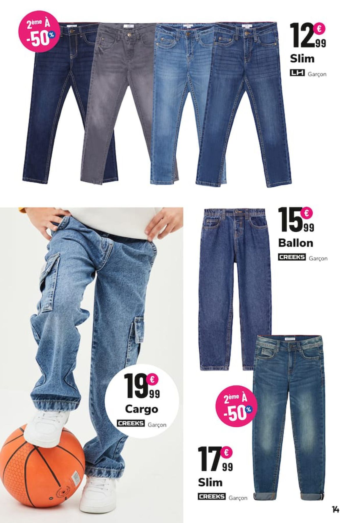 Catalogue 2ème jeans à -50% por toute la famille, page 00014