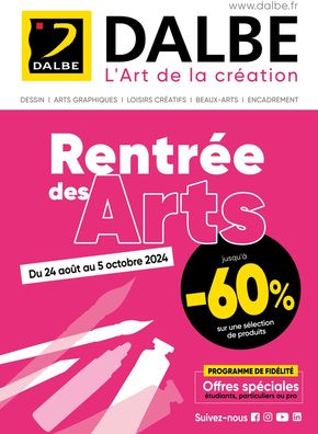 Promos de La rentrée à Labège | Rentrée des arts 2024 sur Dalbe | 03/09/2024 - 05/10/2024