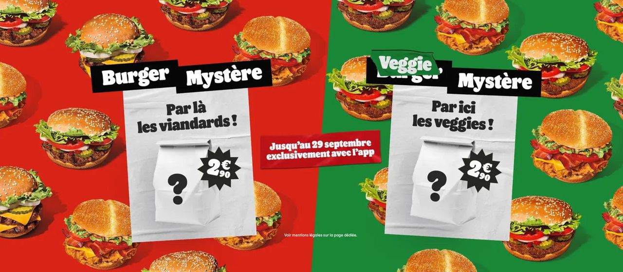 Catalogue Burger King à Dreux |  Burger Mystère  | 03/09/2024 - 29/09/2024