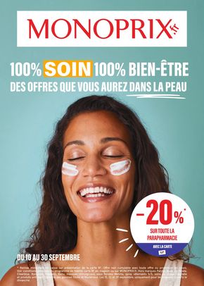 Catalogue Monoprix à Nîmes | 100% soin 100% bien-être des offres que vous aurez dans la peau | 03/09/2024 - 30/09/2024